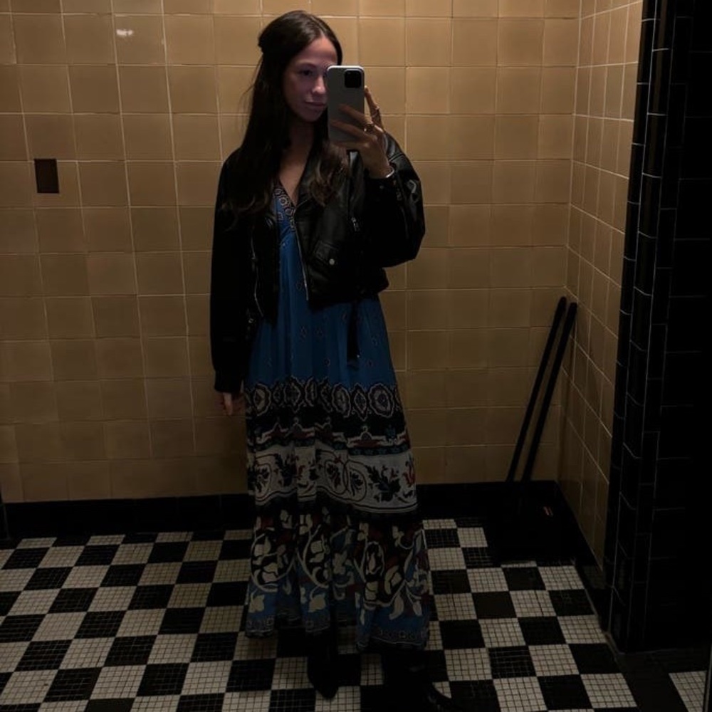 FARM Rio Blue Ainika Tiles Maxi Dress - Picture 4 of 16